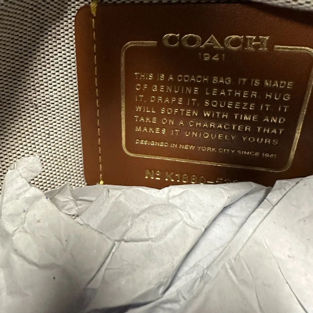 Huge Coach bag. Leather and suede - Picture 2 of 9